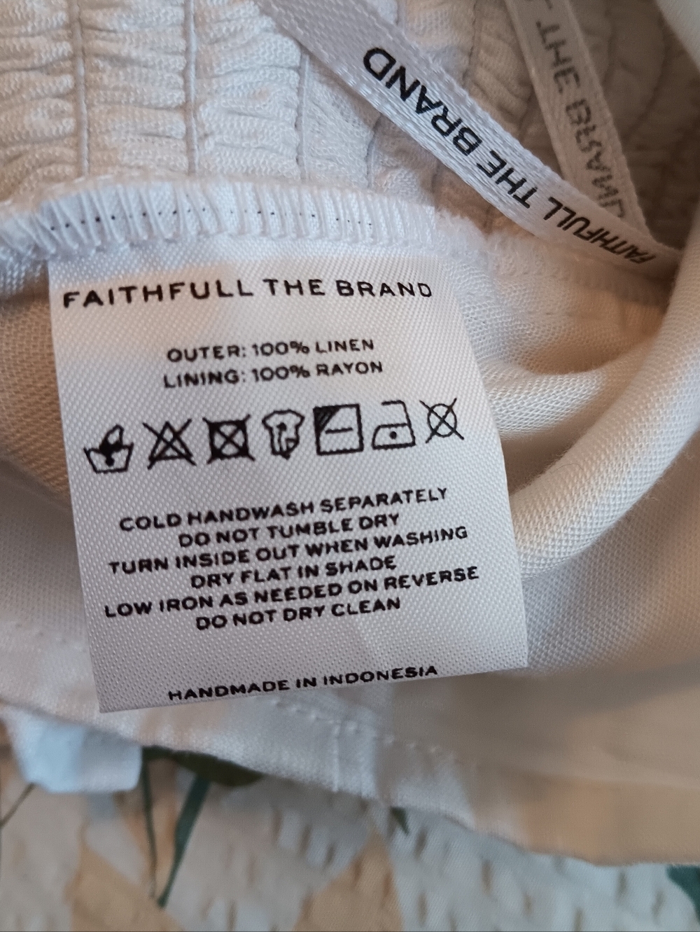 Faithfull the Brand Barnette White Linen Puff-Sleeve Square-Neck Crop Smock Top - Picture 10 of 12